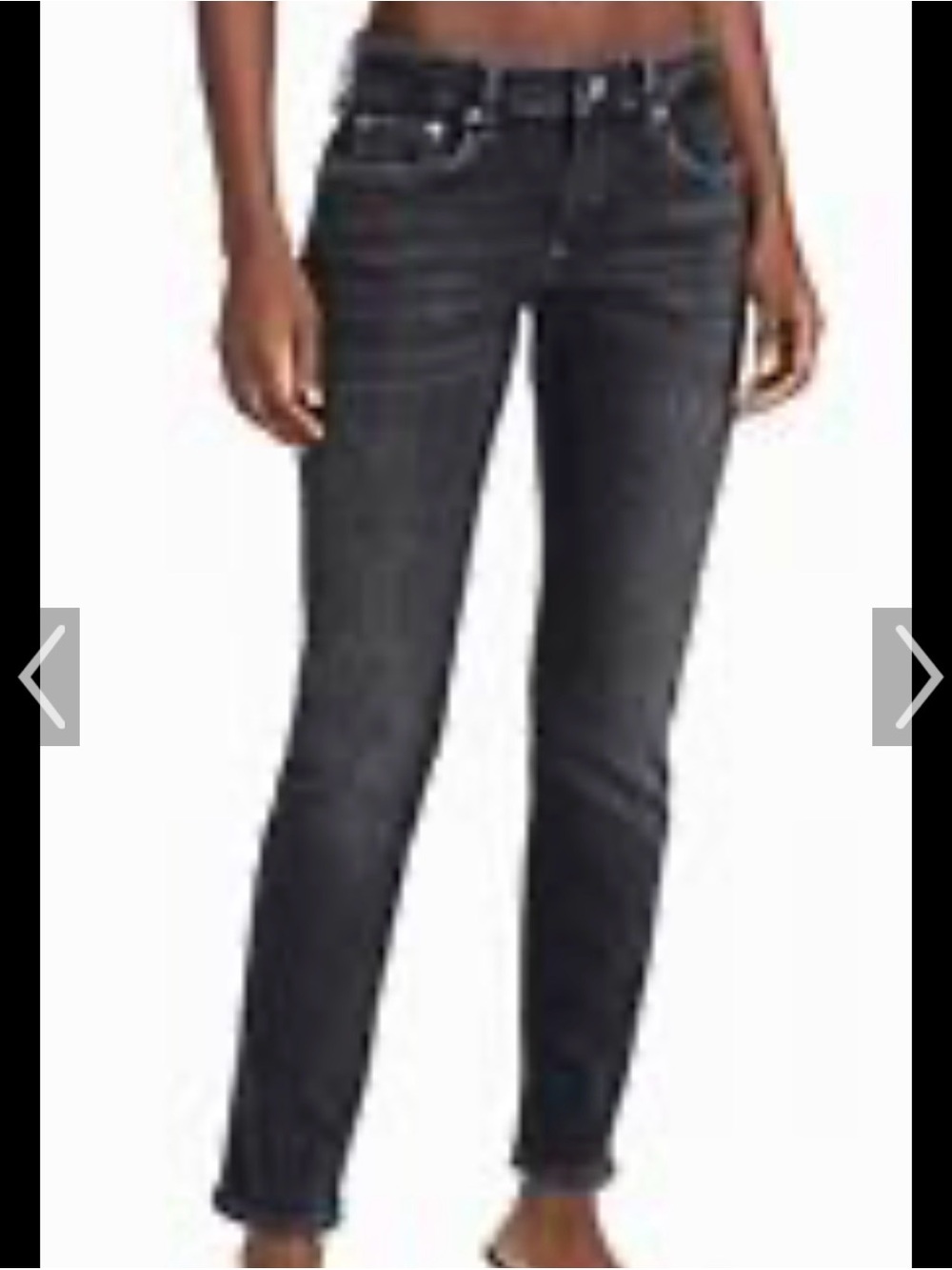 Women’s Rag & Bone Dre Low Rise Slim Boyfriend Jeans in Dark Gray